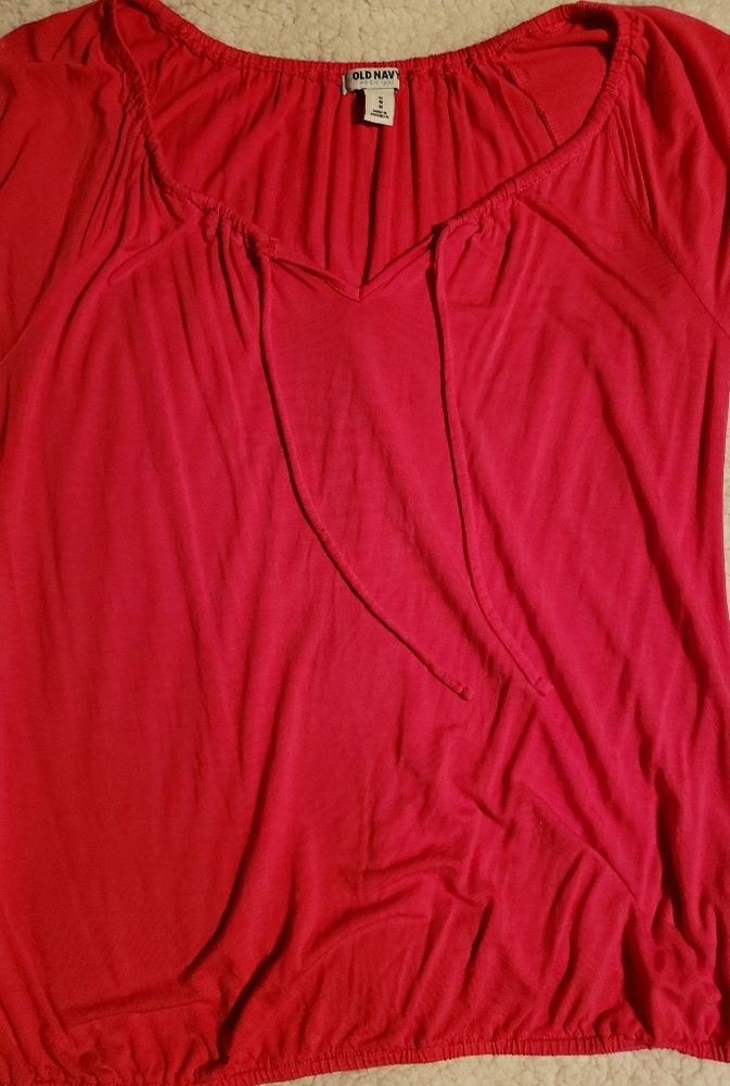 Old Navy Tie Front Blouse